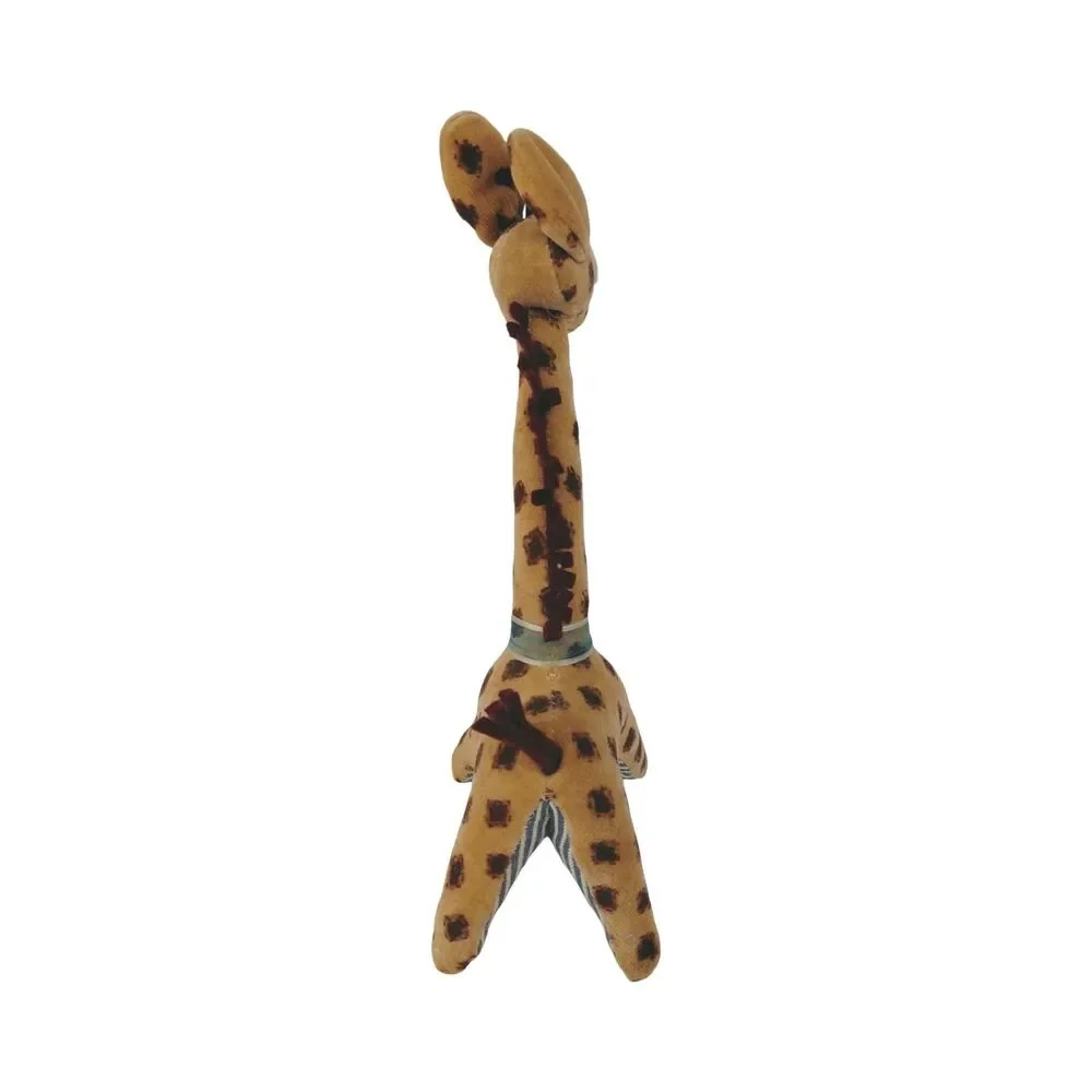 Vtg 50s Plush Giraffe Japan Big Eyes Handmade Fancy Animal
